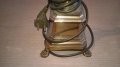 Масивна ретро лампа за две крушки-месинг 80х35см-внос швеицария, снимка 9