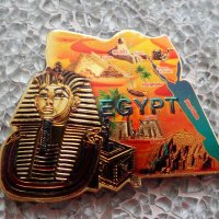 метален магнит с Египетски фараон от Кайро, снимка 1 - Колекции - 21129691
