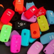 Силиконов калъф за ключ,дистанционно,кутийка за Vw,Audi,Seat,Skoda , снимка 1 - Аксесоари и консумативи - 11609485