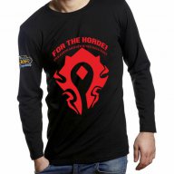 NEW! Мъжка геймърска блуза WORLD OF WARCRAFT GO HORDE WOW! Поръчай модел С Твоя Снимка или идея!, снимка 1 - Блузи - 12101183