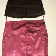 Лилава пола и черно бюстие, С размер, снимка 1 - Поли - 15334168