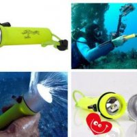 Водоустойчив LED фенер за подводни гмуркания, снимка 1 - Водни спортове - 25904211