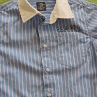  Синя риза с дълъг ръкав за момче Н&М размер 122, снимка 2 - Детски ризи - 24367497