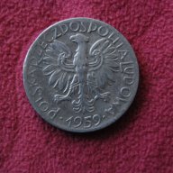 5 злоти Полша 1959, снимка 2 - Нумизматика и бонистика - 18144617