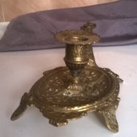 бронзов свещник, снимка 4 - Антикварни и старинни предмети - 23287558