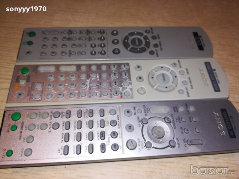 sony audio/dvd/tv-remote-125лв за 1бр-внос франция, снимка 1