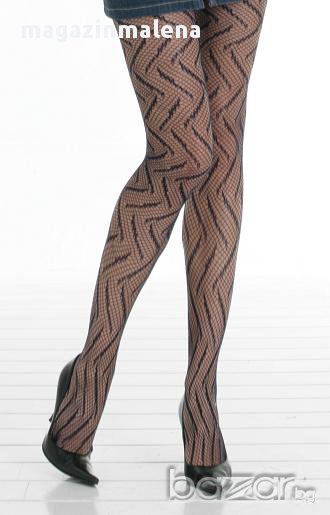 40DEN черен,кафяв плетен дантелен чорапогащник 40-85кг италиански дантелени чорапогащи, снимка 1