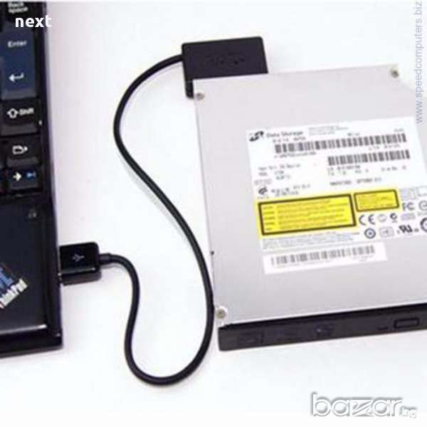 USB кабел/адаптер за DVD/CD на лаптоп + Гаранция, снимка 1