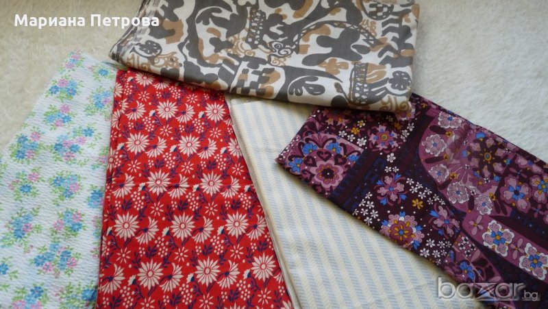Платове-6 вида- на отделни парчета плат, снимка 1