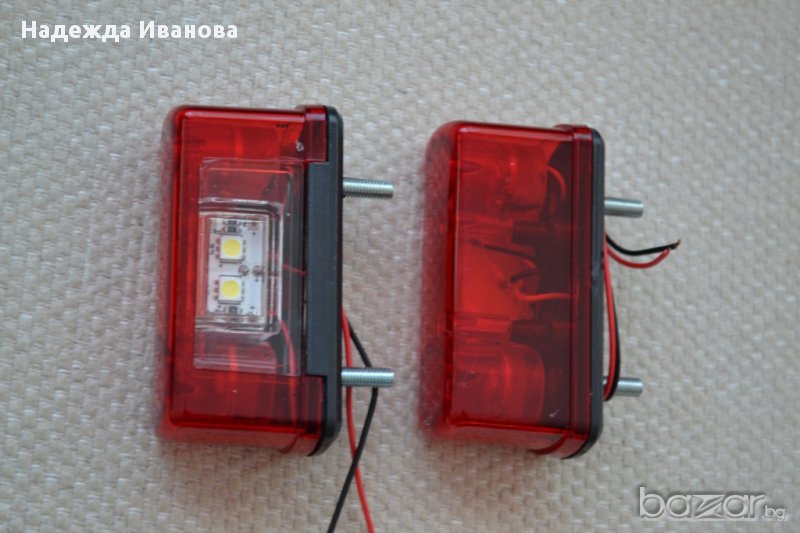 1 бр. Лед LED осветление за номер, 12 и 24 волта, снимка 1