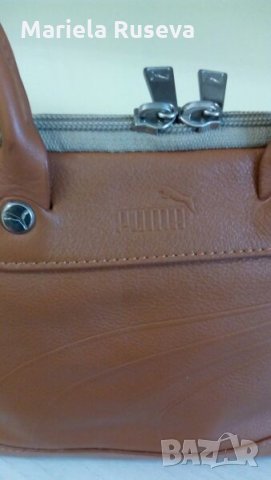 Дамска чанта Puma, естествена кожа 