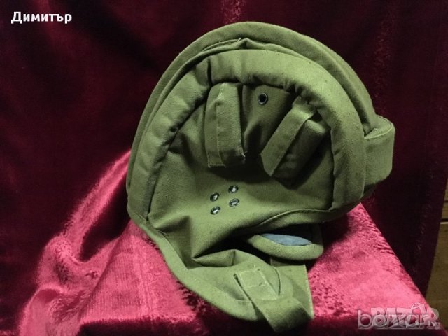 Руски парашутен брезентов шлем , снимка 1 - Антикварни и старинни предмети - 22931604