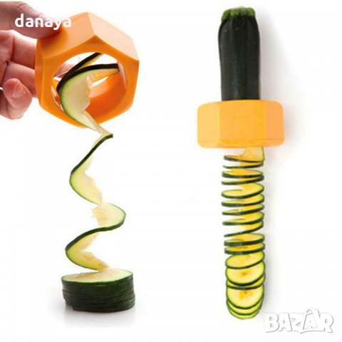 Ренде острилка за краставица резачка прибор за спирали декориране на салати, снимка 9 - Други - 23404114