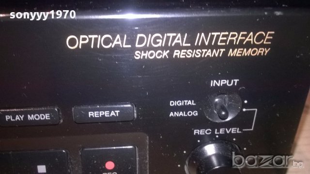 Sony mds-303 minidisc deck-made in japan-внос швеицария, снимка 8 - Ресийвъри, усилватели, смесителни пултове - 14757281