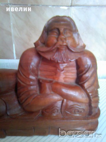 дървена статуетка, снимка 4 - Статуетки - 11274773
