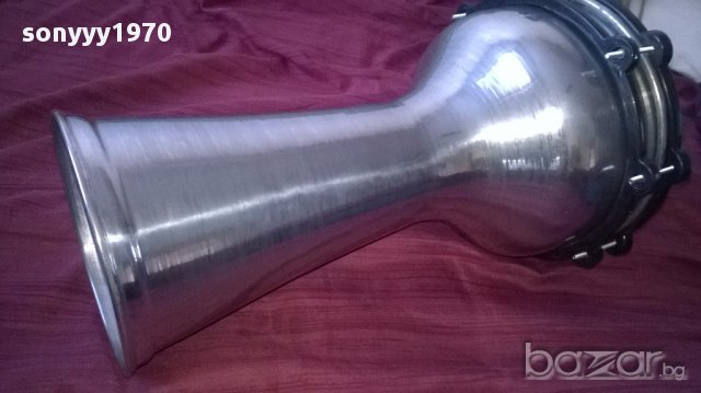 ГОЛЯМА ОРИГИНАЛНА НОВА тарамбука 40Х25см-алуминиева-от сирия, снимка 6 - Ударни инструменти - 16683742