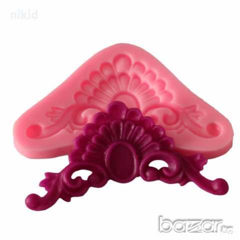 ОР2 Тока орнамент борд кант силиконов молд форма декорация торта фондан шоколад и др.