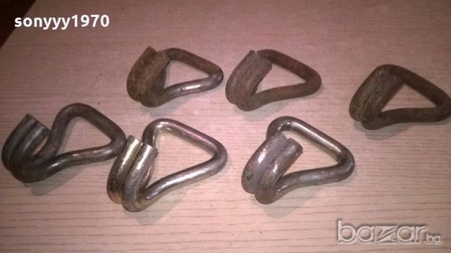 6бр куки-метални от колани за тир-здрви и яки-8х7х5см, снимка 1 - Аксесоари и консумативи - 19922895
