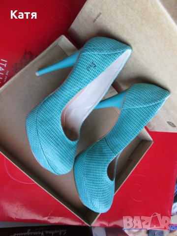 Нови обувки висок ток Feud London резеда, кожа , н.39, снимка 4 - Дамски обувки на ток - 25364281