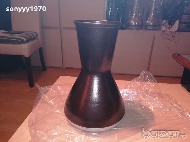 тарамбука в цвят-кафяв металик-40х25см-внос сирия, снимка 5 - Ударни инструменти - 20171524