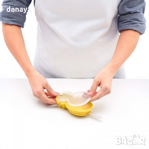 773 Силиконова форма за сладолед на клечка Ананас, снимка 9 - Форми - 24393901