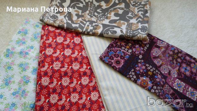 Платове-6 вида- на отделни парчета плат