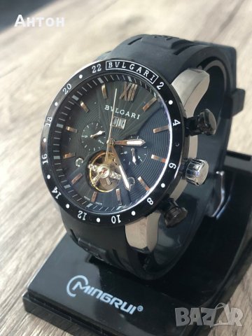 Продавам Bvlgari Модел Diagon Black мъжки стилен часовник, снимка 3 - Мъжки - 26156920