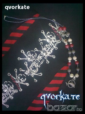 Колие Делфин-от мокаит, снимка 2 - Колиета, медальони, синджири - 9114328