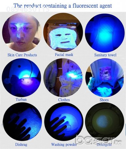 🔝 9-LED или 21-LED UV ултравиолетово фенерче ултравиолетов фенер , снимка 10 - Други спортове - 19002815