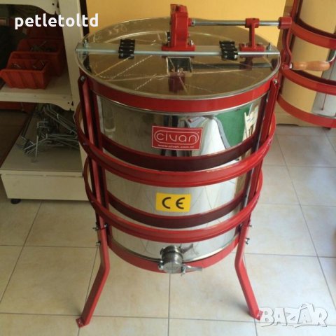 Центрофуга ръчна 4/8 рамкова с допълнително подсилена конструкция, снимка 3 - Други стоки за животни - 21758426