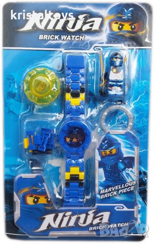 Детски електронен часовник с удължаваща се верижка и фигура Нинджа 7, снимка 1