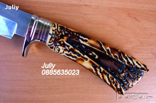 Ловен нож с фиксирано острие /дължина 25,5 см/ , снимка 4 - Ножове - 10290429