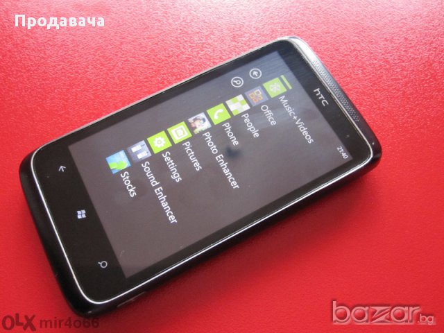  HTC 7 Trophy Windows Phone 7 екран 3.8" Wi-Fi Gps камера 5 Mp процесор 1 Ghz 8 GB, снимка 5 - HTC - 10149869