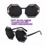 многоъгълни слънчеви очила черни н.326, снимка 1