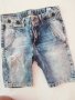 Къси дънкови панталонки Zara за момче 6г., тиранти 