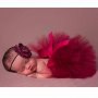 червена туту пола пачка поличка и лента с пандела за глава за бебе фотосесия фото декор, снимка 1 - Други - 17377014
