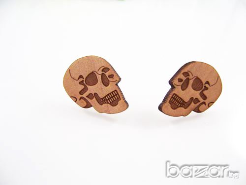 Обеци от дърво 2604 GOOD WOOD, снимка 1