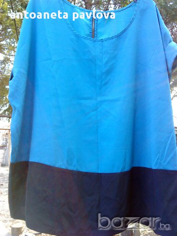 блуза в два цвята за макси дама , снимка 1 - Туники - 13483228