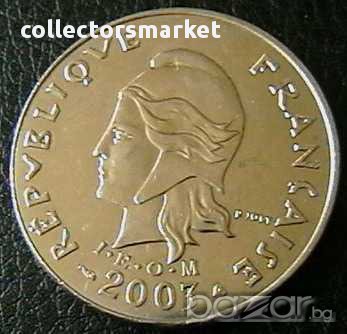 20 франка 2003, Френска Полинезия, снимка 2 - Нумизматика и бонистика - 12380151