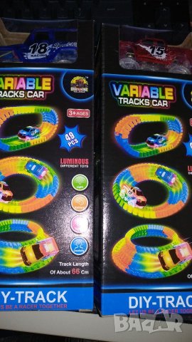 Писта меджик тракс,66 см кръг,с една кола, с включване отгоре, снимка 5 - Влакчета, самолети, хеликоптери - 23893294