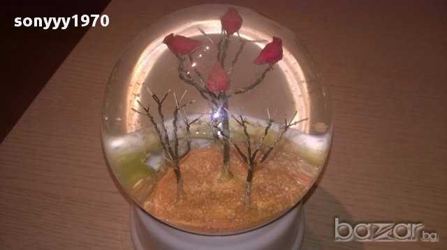 Красиво музикално преспапие-18/12см-внос швеицария, снимка 3 - Антикварни и старинни предмети - 16219156