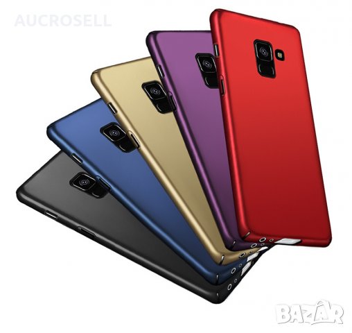 Thin Fit твърд мат кейс за Samsung Galaxy A8 2018, A6, A6+, снимка 1 - Калъфи, кейсове - 23022567