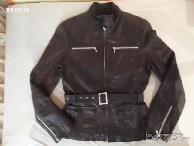 Блейзър-естествена кожа с крокодилски принт , снимка 1