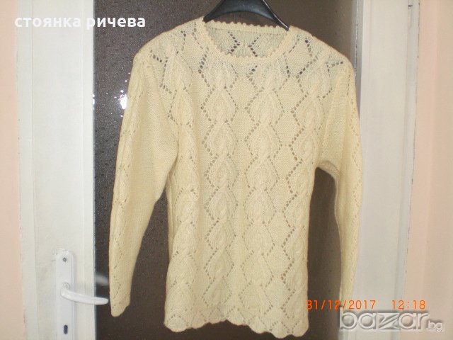 продавам нова дамска блуза  ръчна изработка, снимка 2 - Блузи с дълъг ръкав и пуловери - 20311517