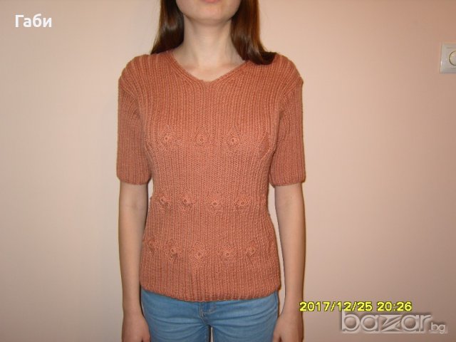 Ръчно плетена дамска блуза в Блузи с дълъг ръкав и пуловери в гр. Радомир -  ID20252661 — Bazar.bg