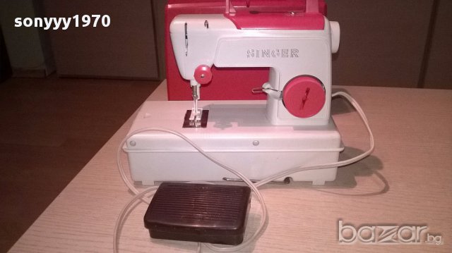 Singer-made in france 25х24х11см-ретро колекция-внос швеицария, снимка 2 - Антикварни и старинни предмети - 17567362