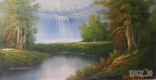 -20%Продавам картини с размери 90 х 120 см. рисувани с маслени бои върху платно ,бартер за лапто, снимка 18 - Картини - 20692080