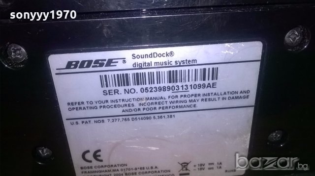 bose sound dock+bose adaptor-внос англия, снимка 12 - Ресийвъри, усилватели, смесителни пултове - 19400839