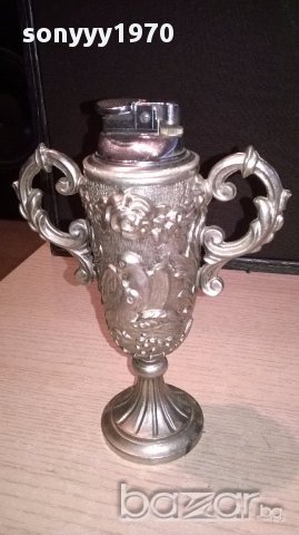 Ретро запалка амфора-19х14х7см-внос швеицария, снимка 6 - Антикварни и старинни предмети - 17015254