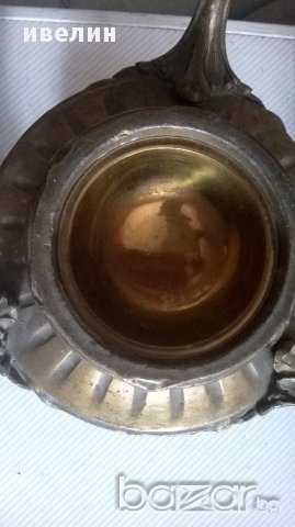 две стари декорации за камина от метал и мрамор, снимка 2 - Антикварни и старинни предмети - 15320965